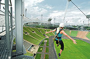 neu: Flying Fox im Olympiastadion (Foto: Veranstalter)